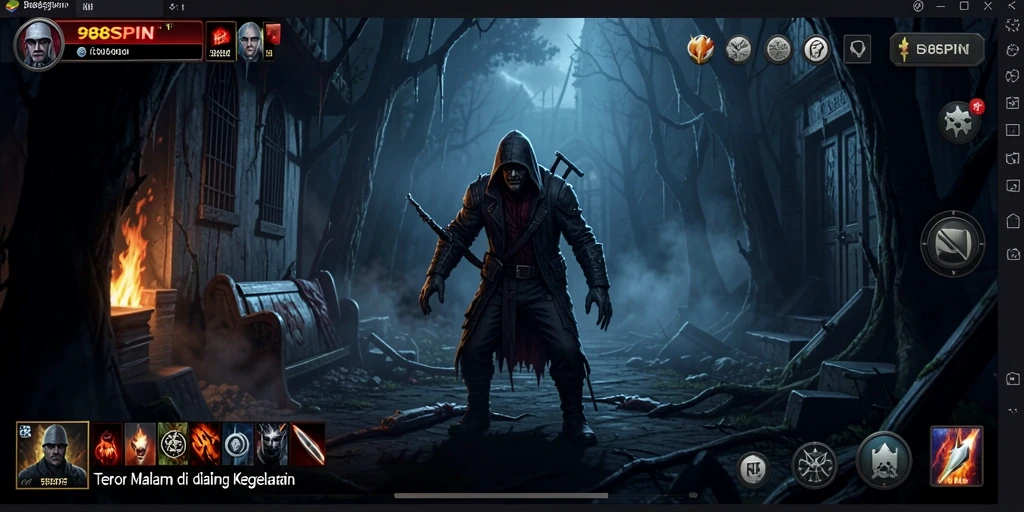 Gameplay menegangkan di lingkungan horor yang misterius.