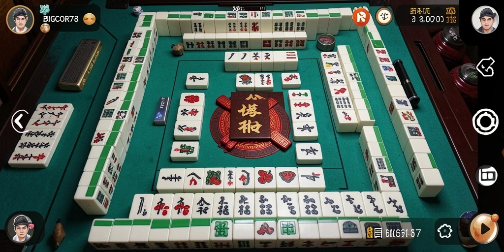 Screenshot gameplay BIGCOR78 menampilkan tantangan Mahjong yang seru.