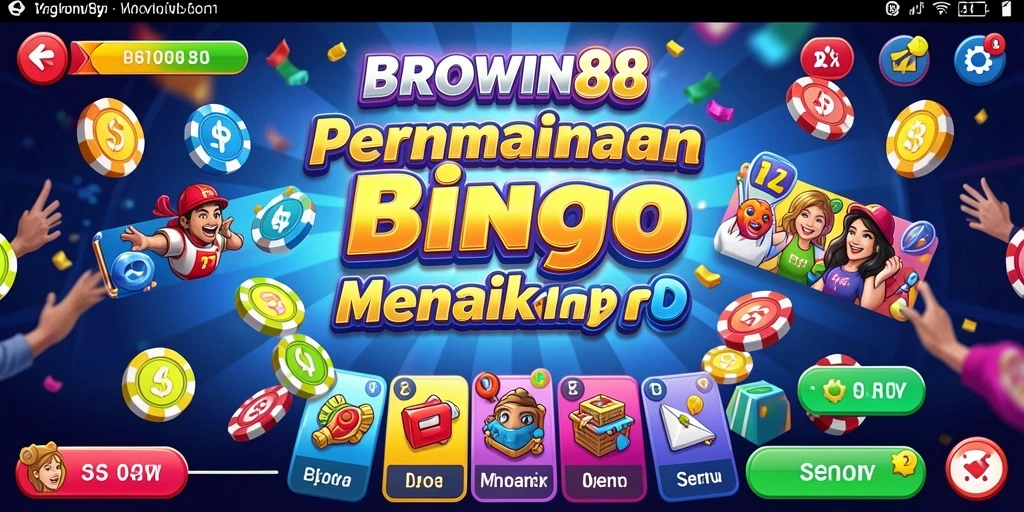 Tampilan gameplay menarik di BROWIN88 dengan warna cerah dan efek suara.