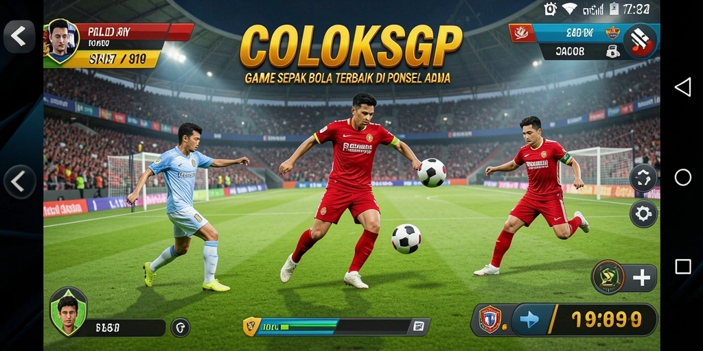 Tampilan menakjubkan dari gameplay sepak bola COLOKSGP.