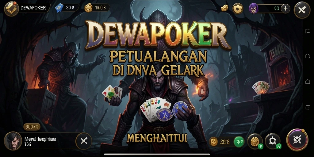 Tampilan gameplay DEWAPOKER yang menakutkan dan penuh ketegangan.