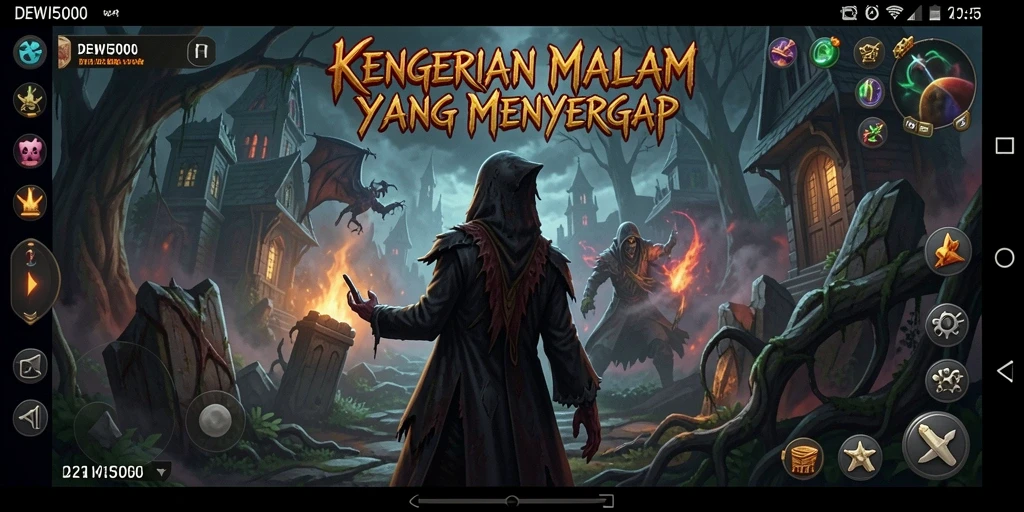 Tampilan menyeramkan dalam gameplay DEWI5000 yang mendebarkan.