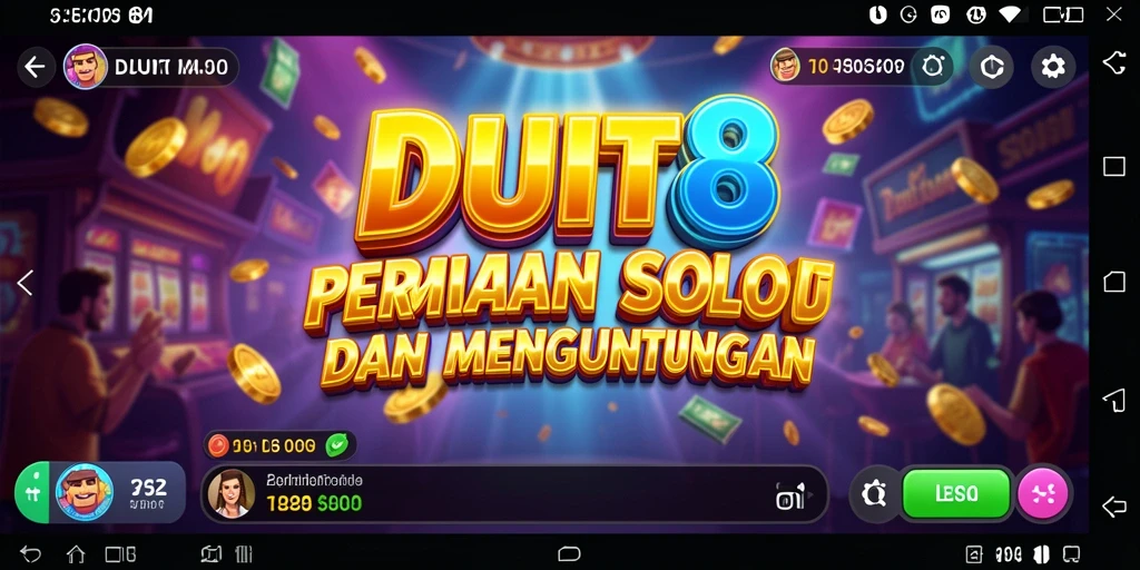 Tampilan gameplay Slot yang seru di DUIT8 dengan berbagai tema menarik.