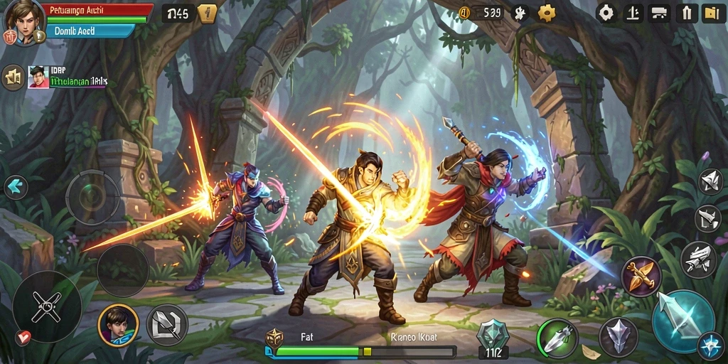 Tampilan gameplay intens dalam <strong>IDRRP</strong> yang penuh aksi dan petualangan.