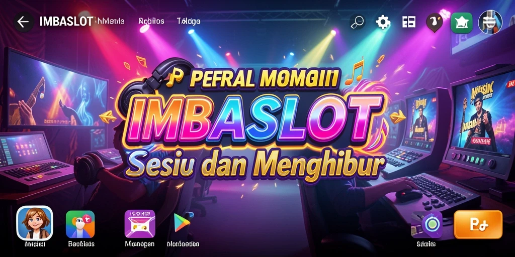 Tampilan gameplay seru di IMBASLOT dengan berbagai tantangan musik.
