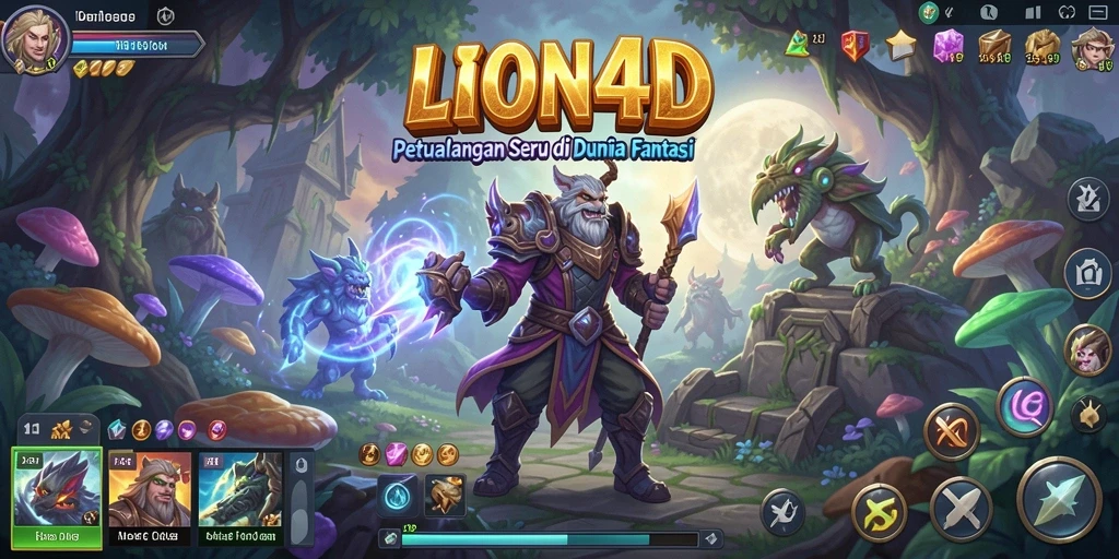 Screenshot LION4D menampilkan aksi seru dalam petualangan