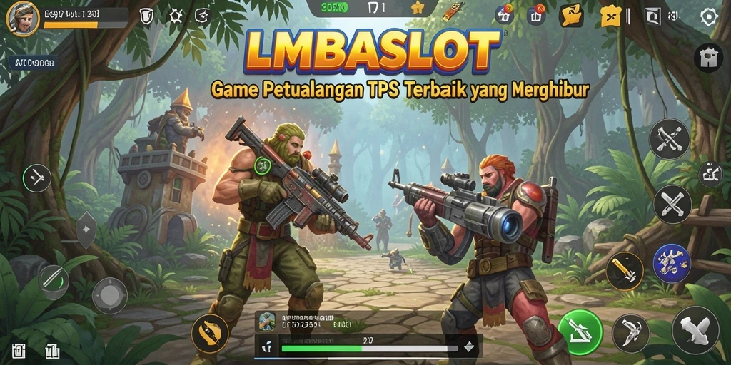 Tangkapan layar menampilkan aksi mendebarkan dalam gameplay TPS LMBASLOT.