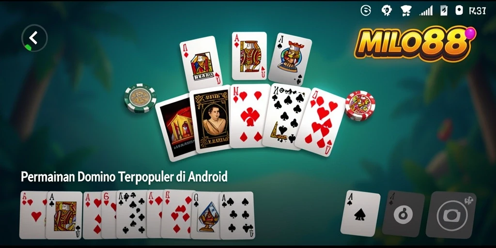 Screenshot gameplay MILO88 yang menampilkan aksi seru permainan Domino.