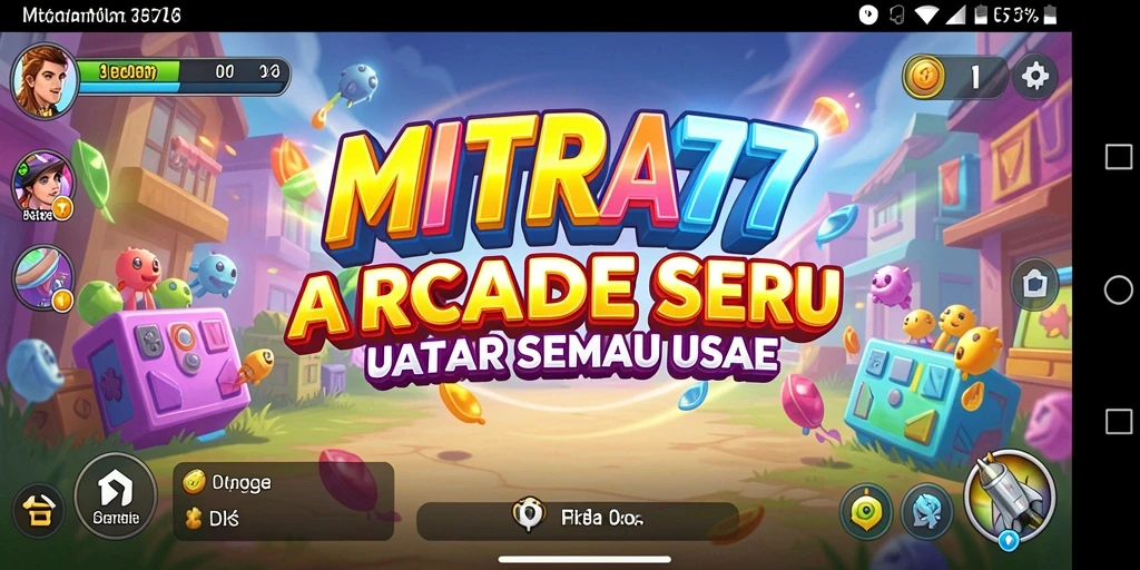 Gameplay MITRA77 yang seru dan penuh aksi di layar.