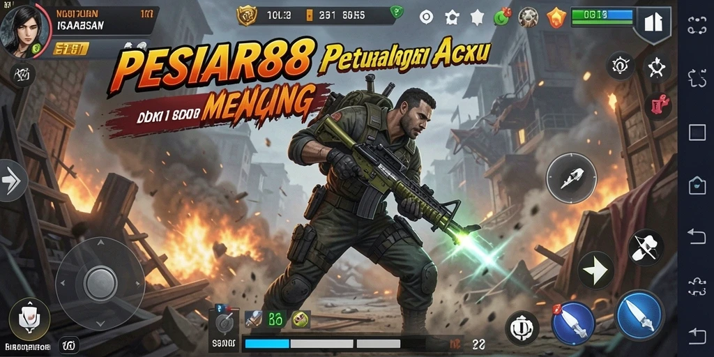 Tampilan gameplay PESIAR88 yang mendebarkan dan penuh aksi.