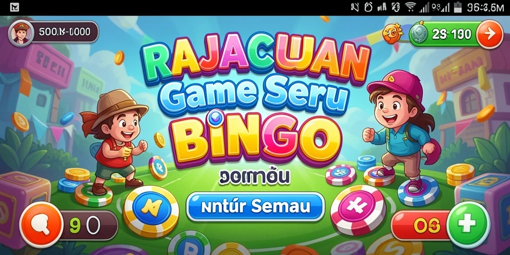 Tampilan gameplay seru dari permainan Bingo RAJACUAN.