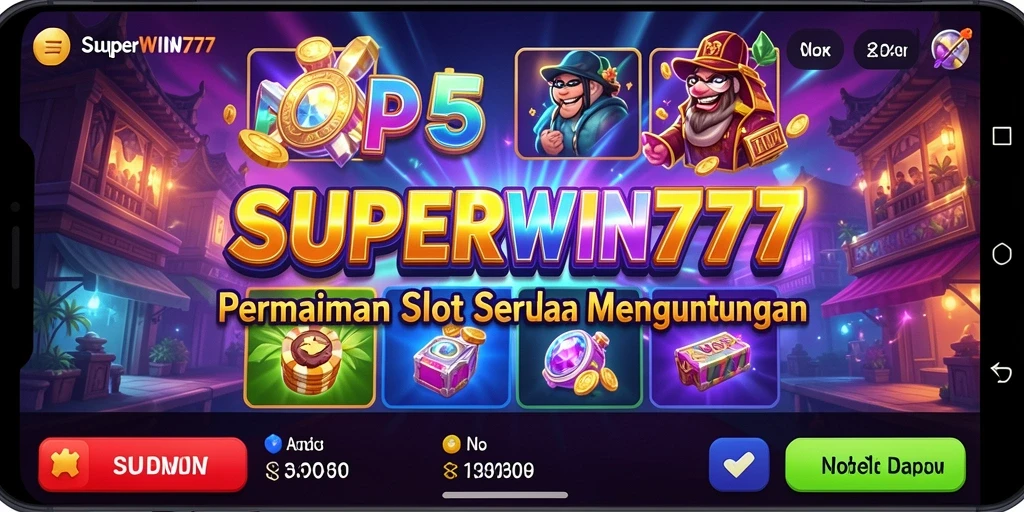 Tampilan gameplay <strong>SUPERWIN777</strong> yang menarik dan mengasyikkan.