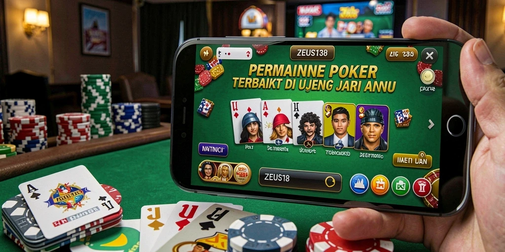 Tampilan antarmuka poker yang menarik dan interaktif dari ZEUS138.